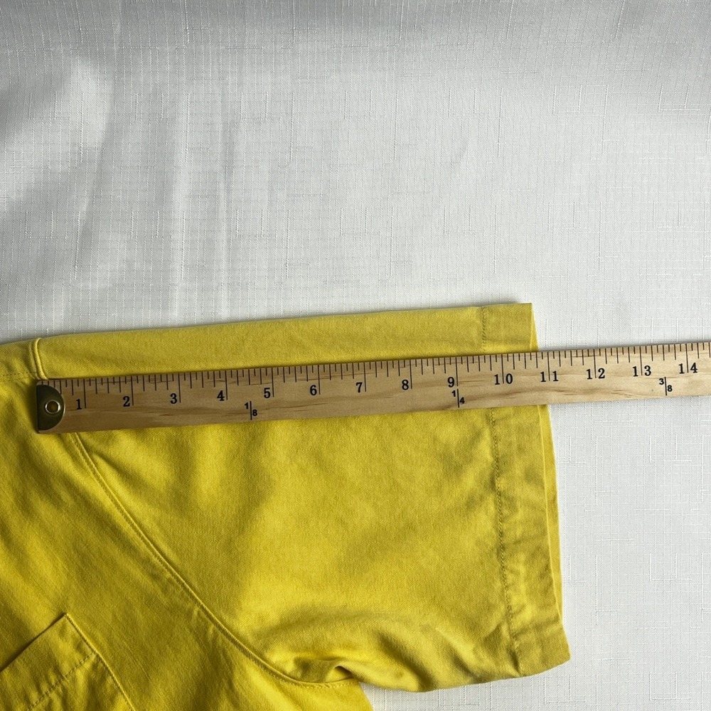 Tommy Bahama Camp Shirt Mens M Yellow 100% Silk Short Sleeve Original Fit - Picture 8 of 10